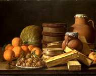 Luis Melendez - Still Life with Oranges and Walnuts